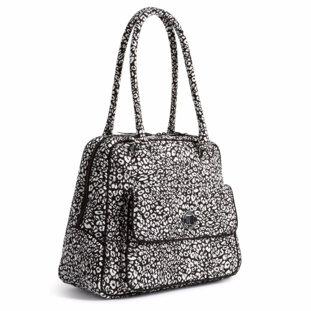 Vera Bradley Turn Lock Satchel Bag in Camocat